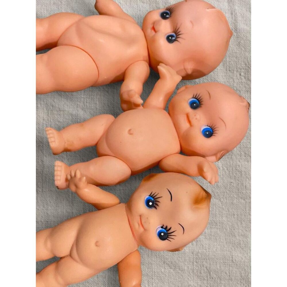 Vintage Y2K Kewpie Angel Plastic Retro Baby Doll Collectible Collection Set